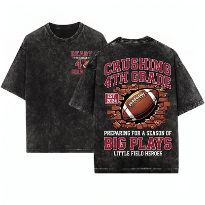 Ready to Tackle 4th Grade Back to School Teacher Apparel Unisex Wash T-Shirt