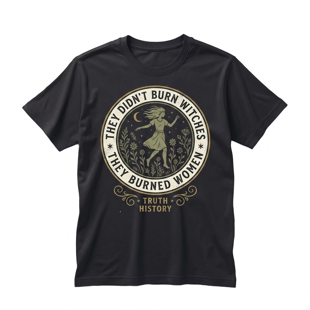 They Didnt Burn Witches Feminist Womens Rights Gift Witchy Unisex TShirt