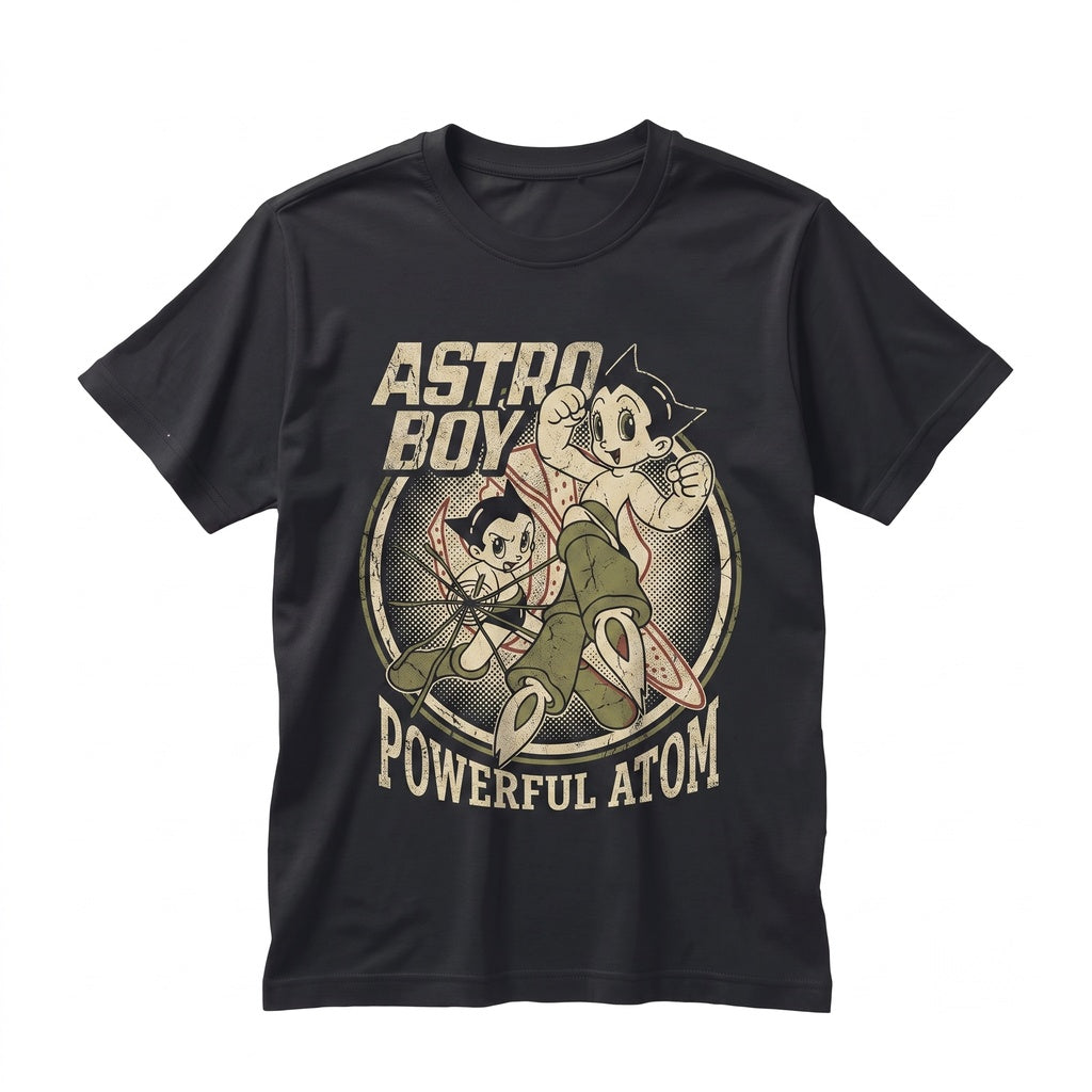 True Vintage 80s Mighty Atom Astro Boy Raglan Osamu Tezuka Manga Museum Short Sleeve Unisex TShirt