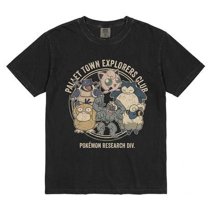 Cute Pocket Monster Graphic Colorful Retro Video Game Ball Printed Apparel Fan Gift Unisex TShirt