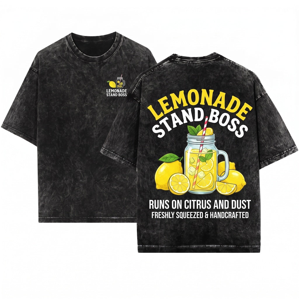 Lemonade Stand Boss Kids Entrepreneur Lemons Hustle Apparel Boys Girls Teens Clothing Ice Juice Crew Owned Business Gift Unisex
