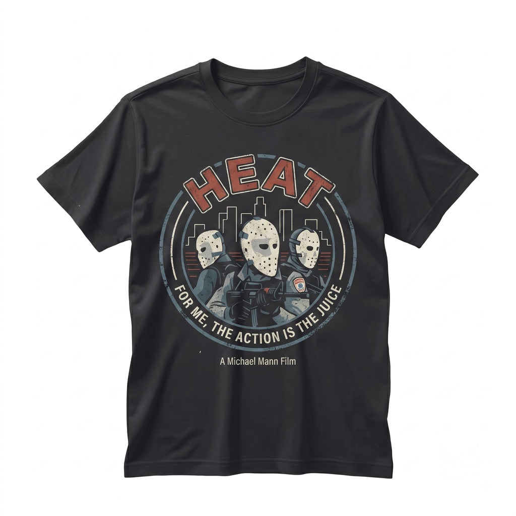 Retro 90s Action Movie Graphic Los Angeles Bank Robbery Film Streetwear Cotton Vintage Top Unisex TShirt