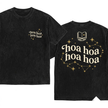 HOA HOA HOA meme embroidered Twilight movie catchphrase quote graphic Unisex Wash T-Shirt