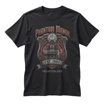 Vintage Spooky Phantom Manor Paris Hitchhiking Ghosts Graphic Apparel, Unisex TShirt