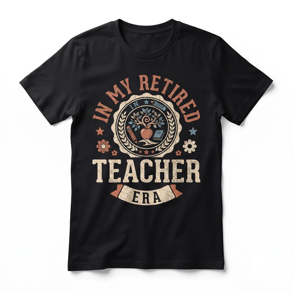 Retired Educator Apparel Retro Celebration Present Unisex TShirt
