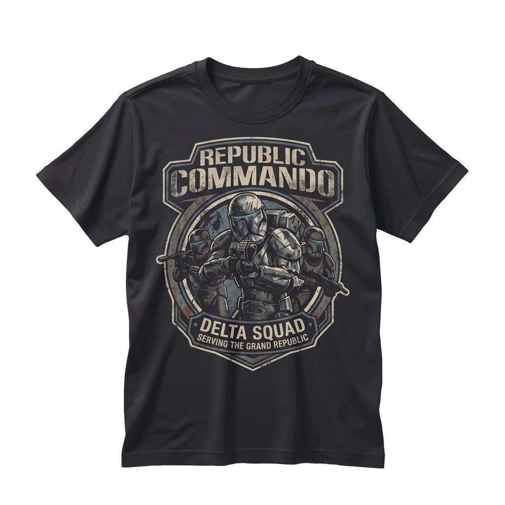 Oversized Clone Commando Trooper Bad Batch Galactic Theme Park Vacation Apparel Unisex TShirt