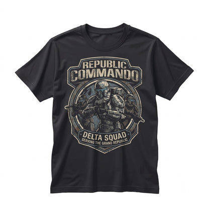 Oversized Clone Commando Trooper Bad Batch Galactic Theme Park Vacation Apparel Unisex TShirt
