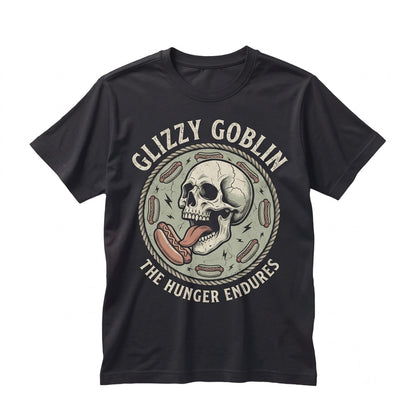 Funny Glizzy Gobbler Hot Dog Eating Contest Foodie Novelty Graphic Apparel Unisex TShirt