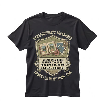 Things I Do In My Spare Time Scrapbooking Memory Keeper Cozy Crafter Journaling Graphic Gift Unisex TShirt