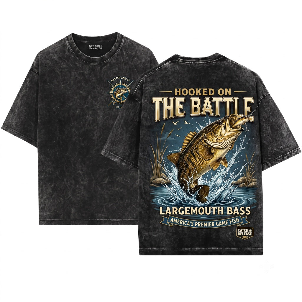 Vintage 90s Smallmouth Bass Fishing Retro Bronzeback Angler Graphic River Nature Aesthetic Gift Unisex Wash T-Shirt