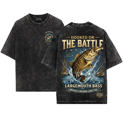 Vintage 90s Smallmouth Bass Fishing Retro Bronzeback Angler Graphic River Nature Aesthetic Gift Unisex Wash T-Shirt