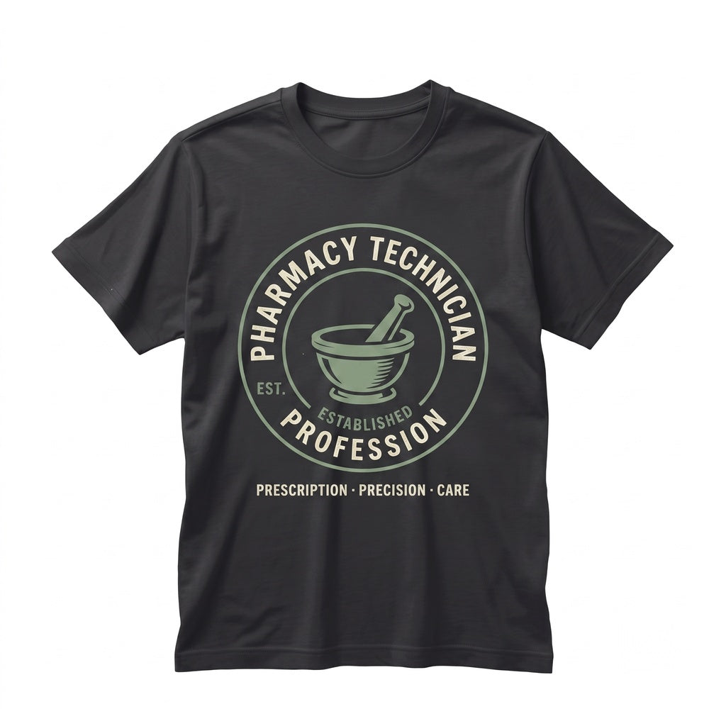 Vintage Apothecary Pharmacy Technician Gift Medical Professional Healthcare Worker Apparel Unisex TShirt