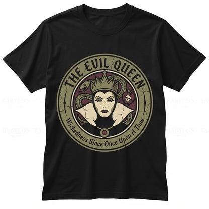 Vintage Fairytale Evil Queen Poison Apple Villains Graphic Unisex TShirt