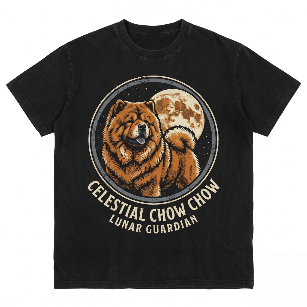 Three Chow Fluffy Dog Galaxy Space Cosmic Pet Lovers Gift Unisex TShirt