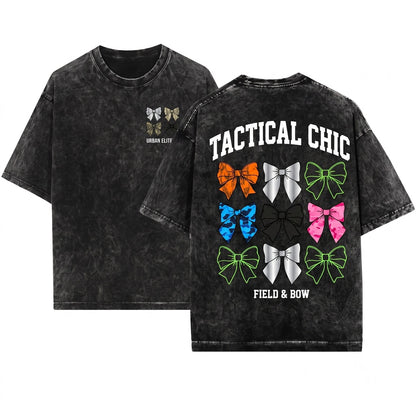 Women Coquette Camouflage Bow Duck Hunting Outdoor Lover Gift Unisex Wash T-Shirt