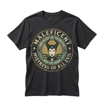Vintage Maleficent Retro Villain Sleeping Beauty Fairy Graphic Apparel, Unisex TShirt