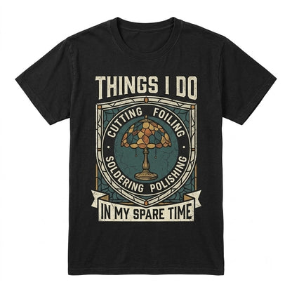 Stained Glass Distressed Graphic Hobby Craft Apparel Unisex TShirt