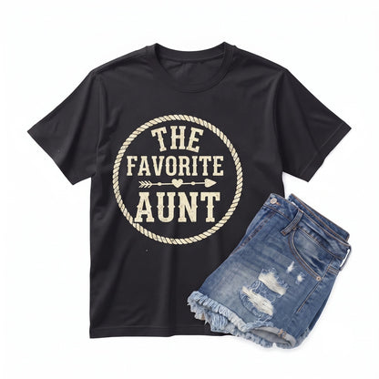 Favorite Aunt Uncle Name Custom Family Gift Apparel Unisex TShirt
