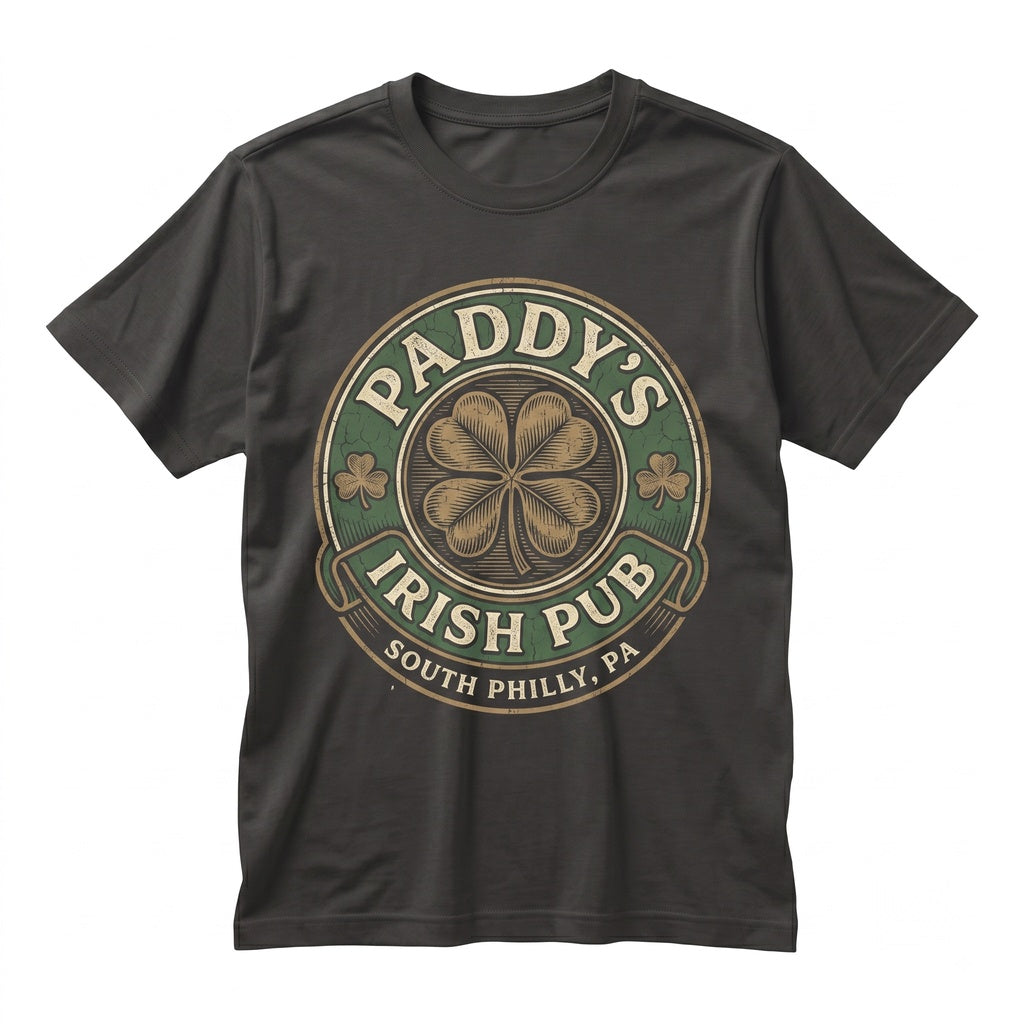 Paddys Irish Pub Comedy TV Series Stainless Steel Liquor Flask Novelty Drinkware Unisex TShirt