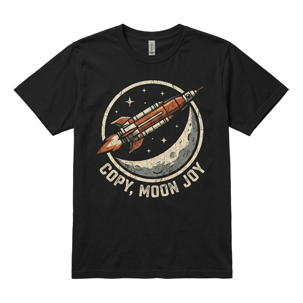 Moon Joy Artemis II Astro Space Lover Graphic Apparel Unisex TShirt