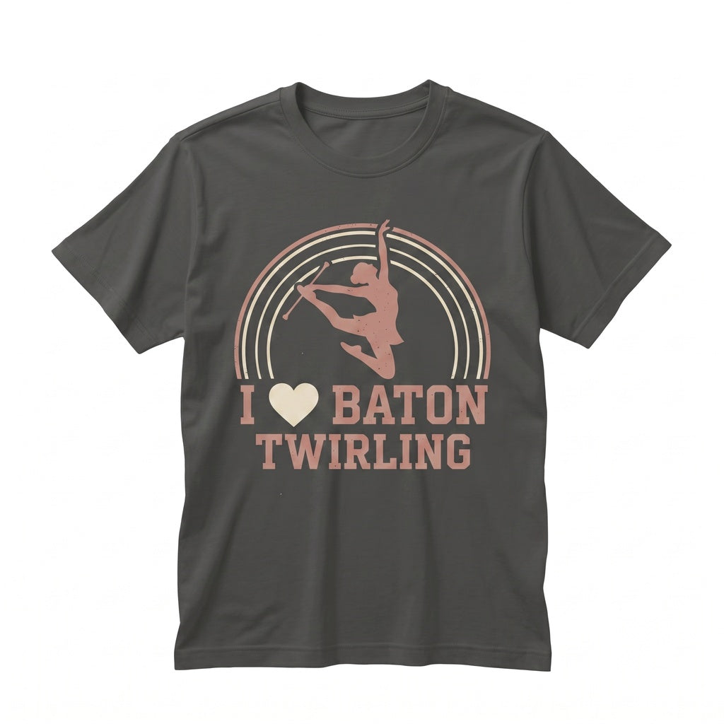 Baton Twirler Rhythmic Gymnastics Performer Birthday Gift Rhinestone Costume Girl Mom Unisex TShirt