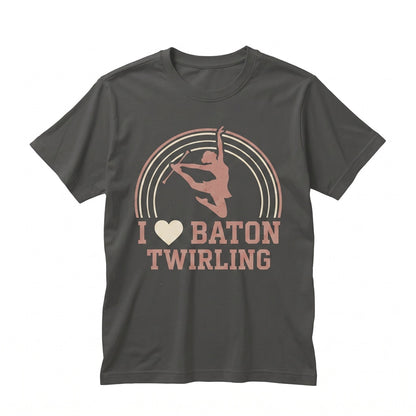 Baton Twirler Rhythmic Gymnastics Performer Birthday Gift Rhinestone Costume Girl Mom Unisex TShirt
