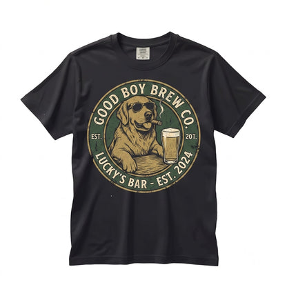 Funny Golden Retriever Drinking Beer Sarcastic Dog Meme Pet Lover Mom Dad Graphic Gift Apparel Unisex TShirt