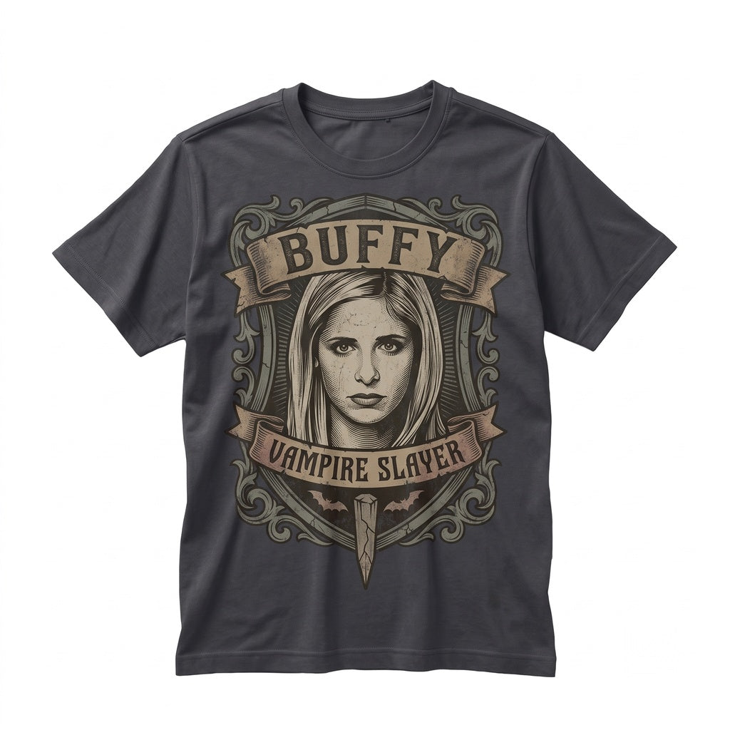 Buffy the Vampire Slayer Retro 90s Sarah Michelle Gellar TV Show Unisex TShirt