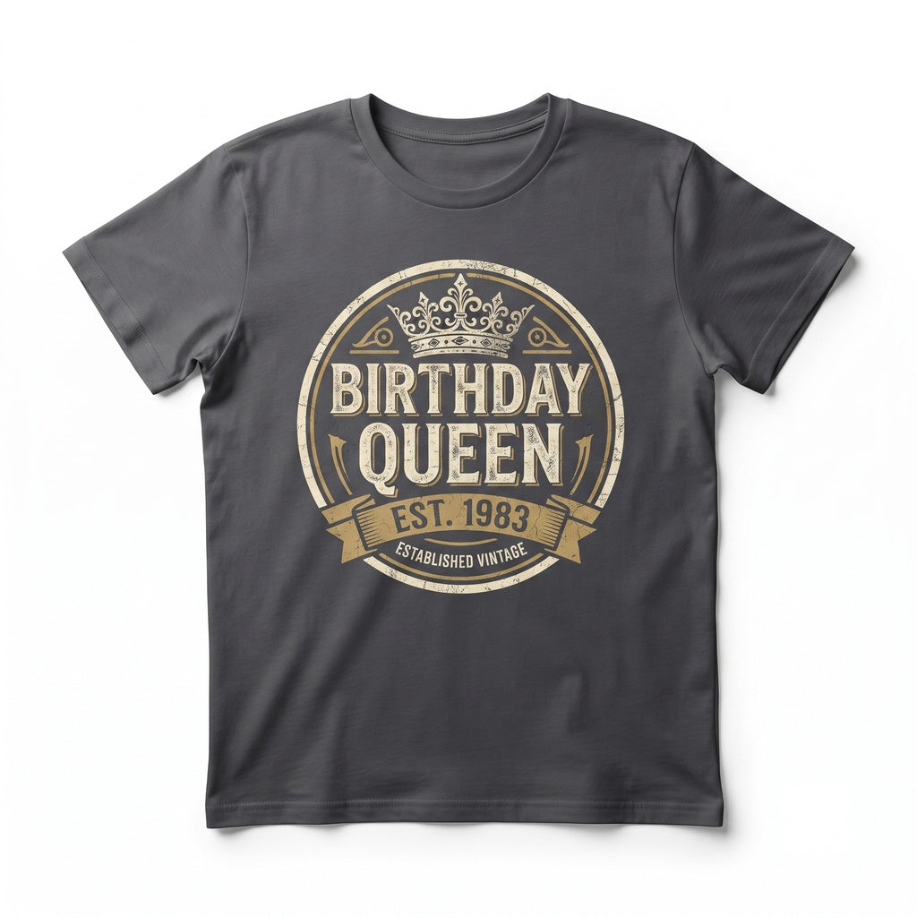 40th Birthday Queen Custom Graphic Apparel Party Celebration Unisex TShirt