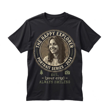 Custom Personalized Photo Wife Girlfriend Face Picture Bootleg Graphic Unisex TShirt