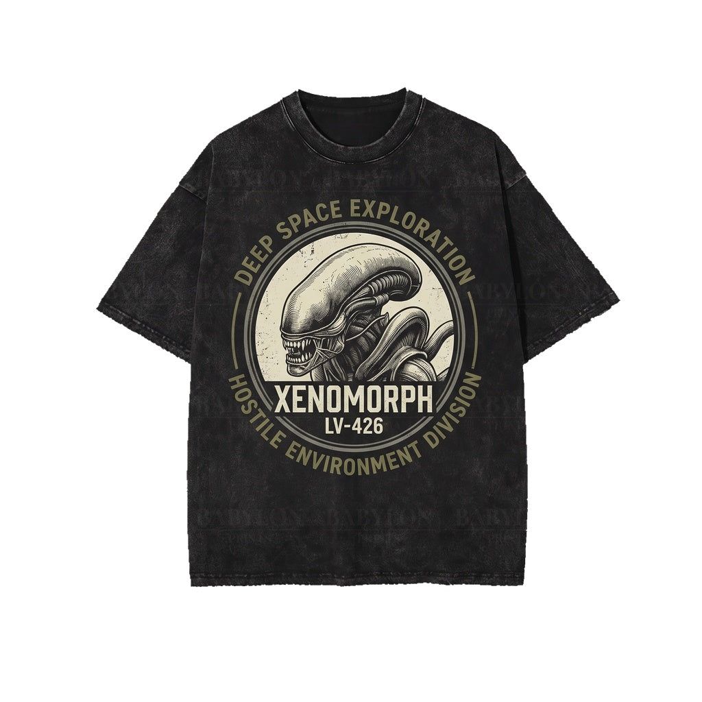 Oversized LV-426 Xenomorph Extraterrestrial Creature Sci-Fi Horror Graphic Unisex TShirt