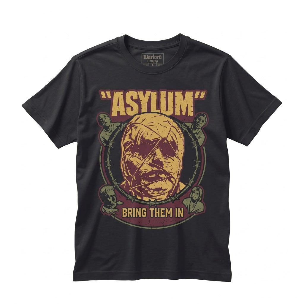 Asylum Psychiatric Hospital Graphic Creepy Sanitarium Dark Horror Apparel Unisex TShirt