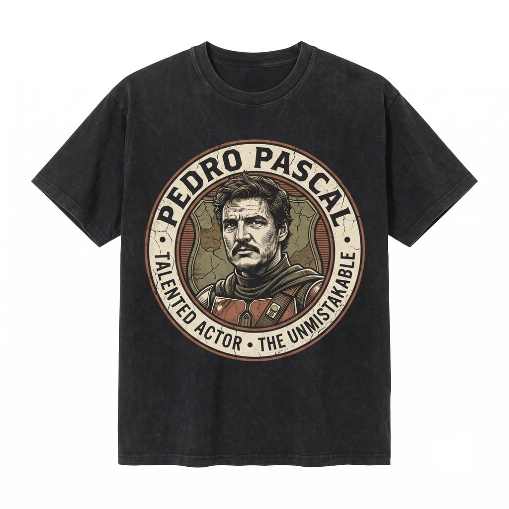 Pedro Pascal Vintage Retro 90s Graphic Actor Fan Gift Unisex TShirt