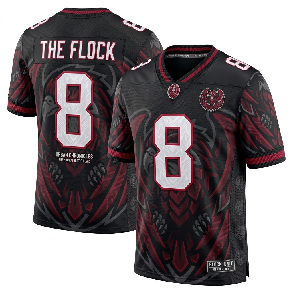 Unisex Football Fan Jersey - Breathable Mesh Athletic Game Day Stitched Apparel