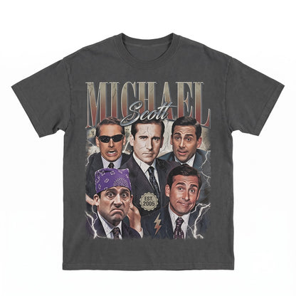 Michael Scott Vintage Retro Graphic Gift For Women Men Unisex TShirt
