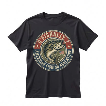 OFishally 7 Kids Seventh Birthday Angler Graphic Apparel Unisex TShirt