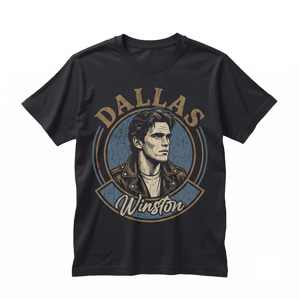 Dallas Winston Vintage Retro Tee Men Women Gift Apparel Unisex TShirt