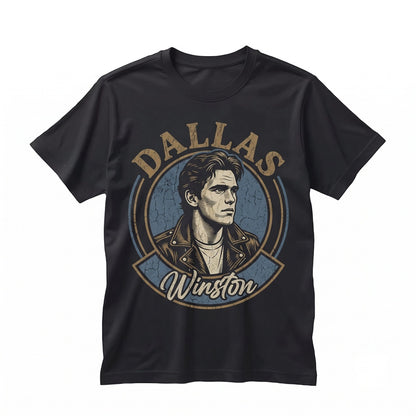 Dallas Winston Vintage Retro Tee Men Women Gift Apparel Unisex TShirt
