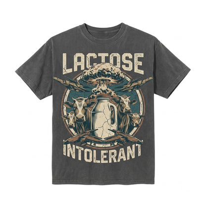 Lactose Tolerant Vintage Graphic Retro Milk 90s Funny Friends Y2k Baggy 2000s Gift Unisex TShirt