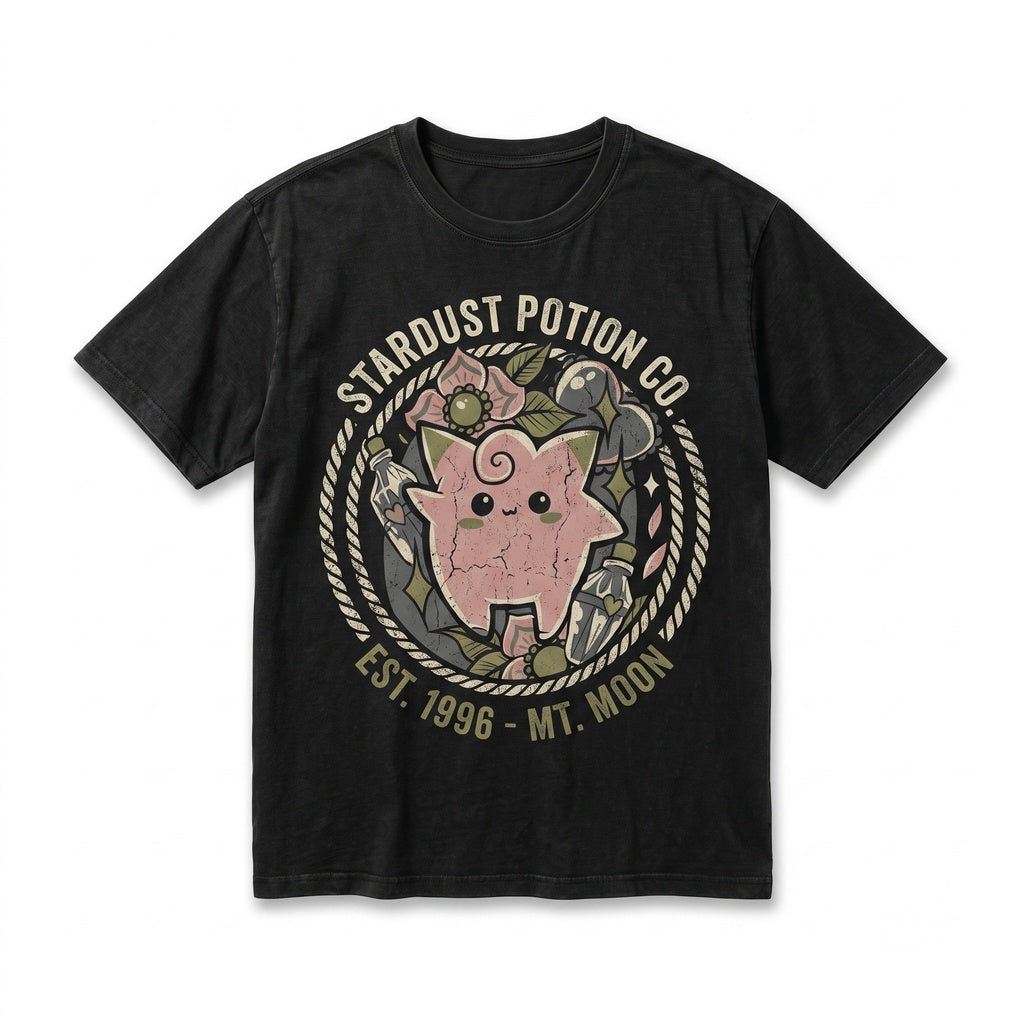Cute Clefairy Floral Anime Graphic Sleeveless Top Vintage Y2K Retro Streetwear Unisex TShirt