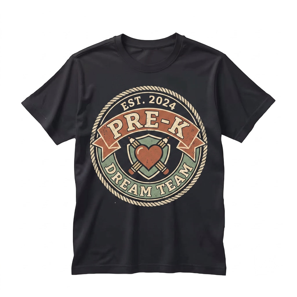 Pre-K Preschool Teacher Back to School Crew First Day Educator Gift Unisex TShirt