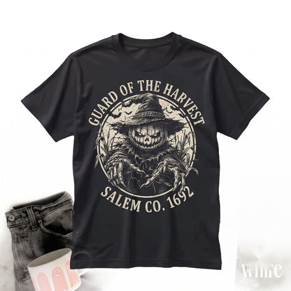Creepy Pumpkin Scarecrow Dark Cornfield Horror Aesthetic Claws Halloween Gift Unisex TShirt