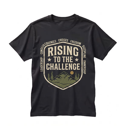 Rising To The Challenge Classical Homeschool Learning Graphic Gift Apparel Unisex TShirt