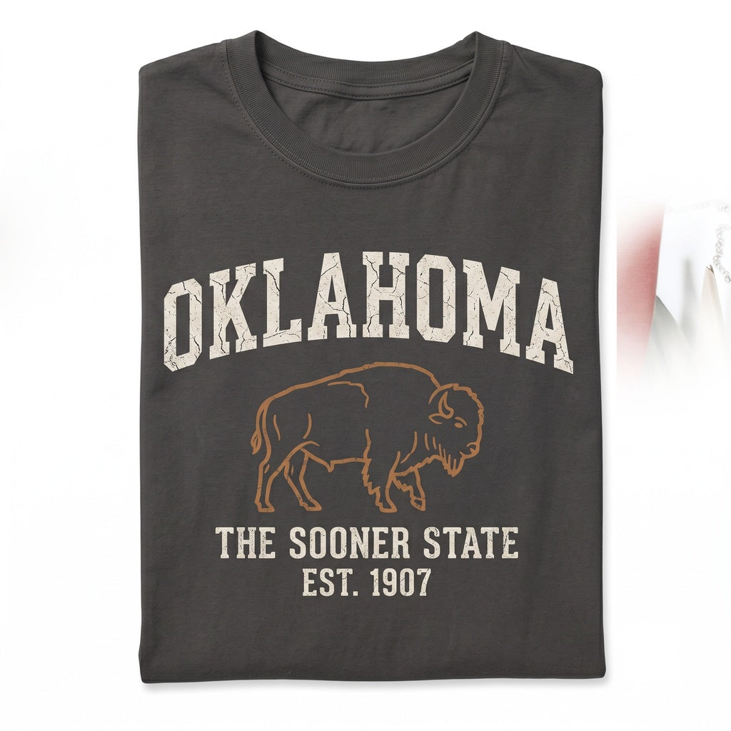 Oklahoma Football Game Day Vintage Retro Graphic Sport Fan Apparel Unisex TShirt