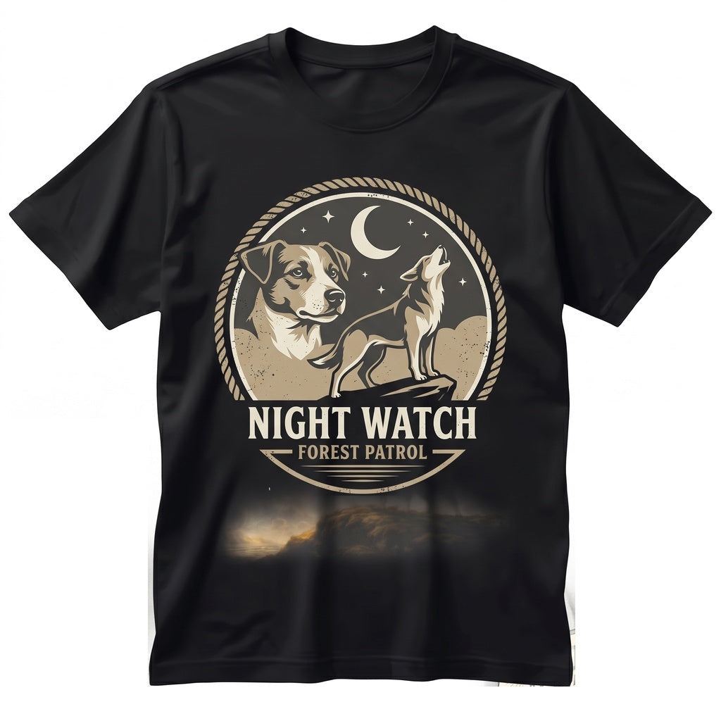 Vintage 90s Jack Russell Terrier Howling at Full Moon Graphic Retro Dog Lover Funny Pet Gift Unisex TShirt