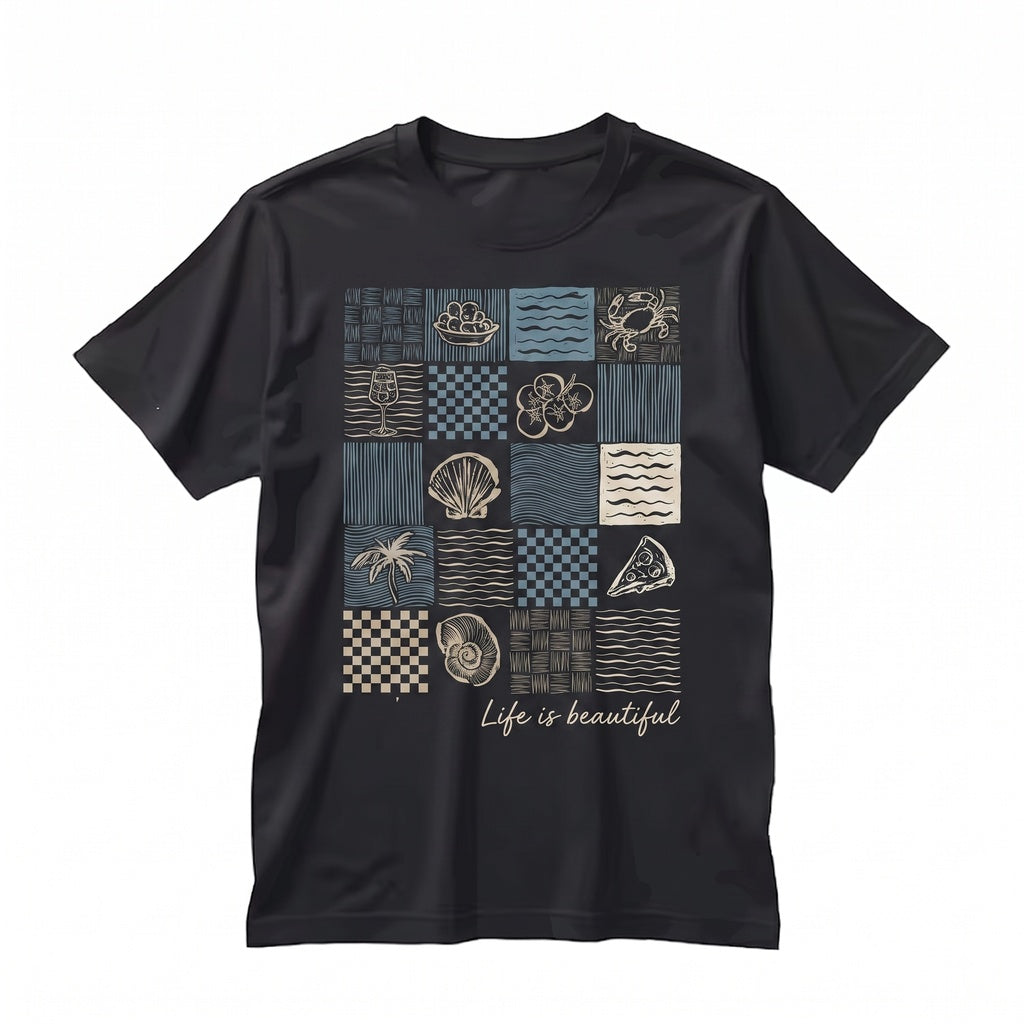 Vintage Amalfi Coast Italy Summer Beach Graphic Unisex TShirt