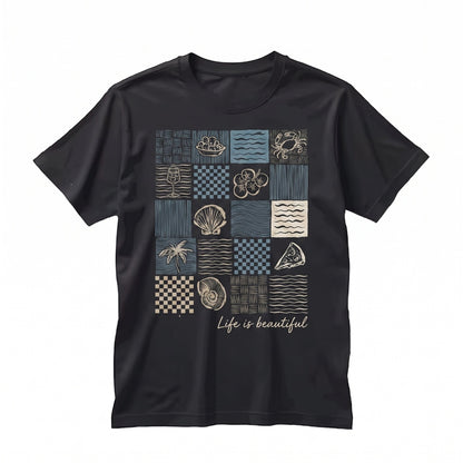 Vintage Amalfi Coast Italy Summer Beach Graphic Unisex TShirt