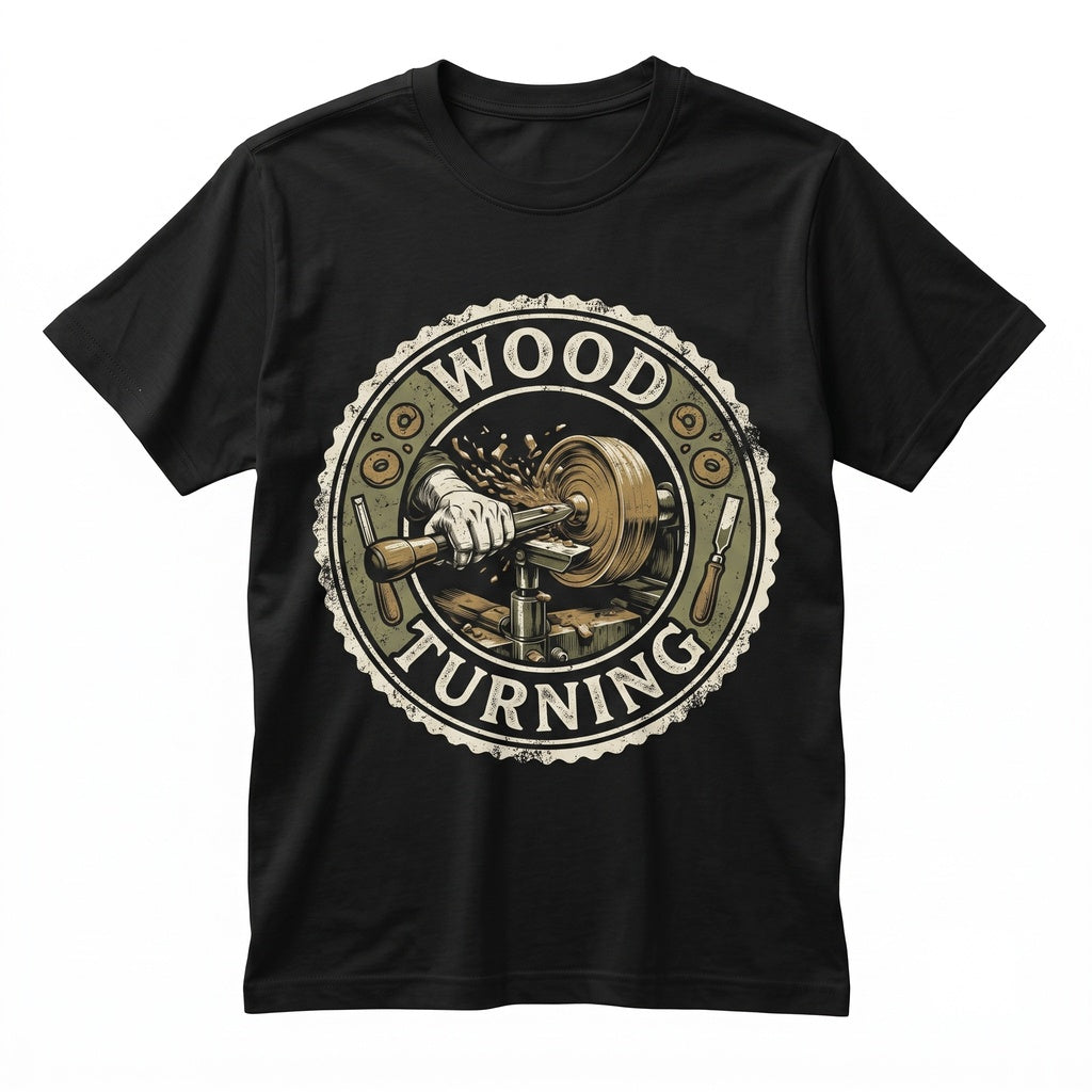 Wood Lathe Turning Graphic Carpenter Craftsman Hobbyist Apparel Unisex TShirt