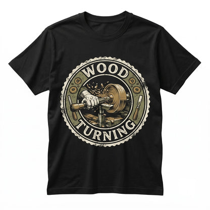 Wood Lathe Turning Graphic Carpenter Craftsman Hobbyist Apparel Unisex TShirt