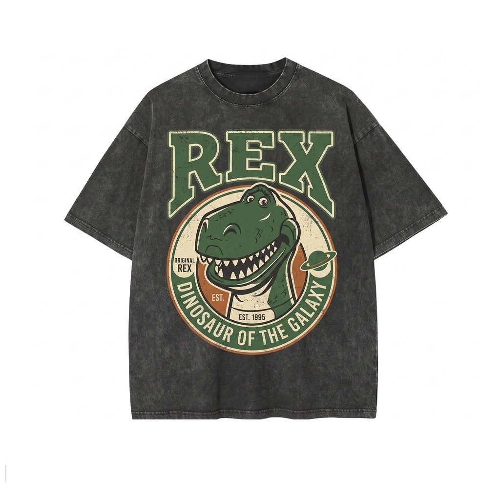 Oversized Rex Dinosaur Matching Family Vacation Graphic Apparel Unisex TShirt